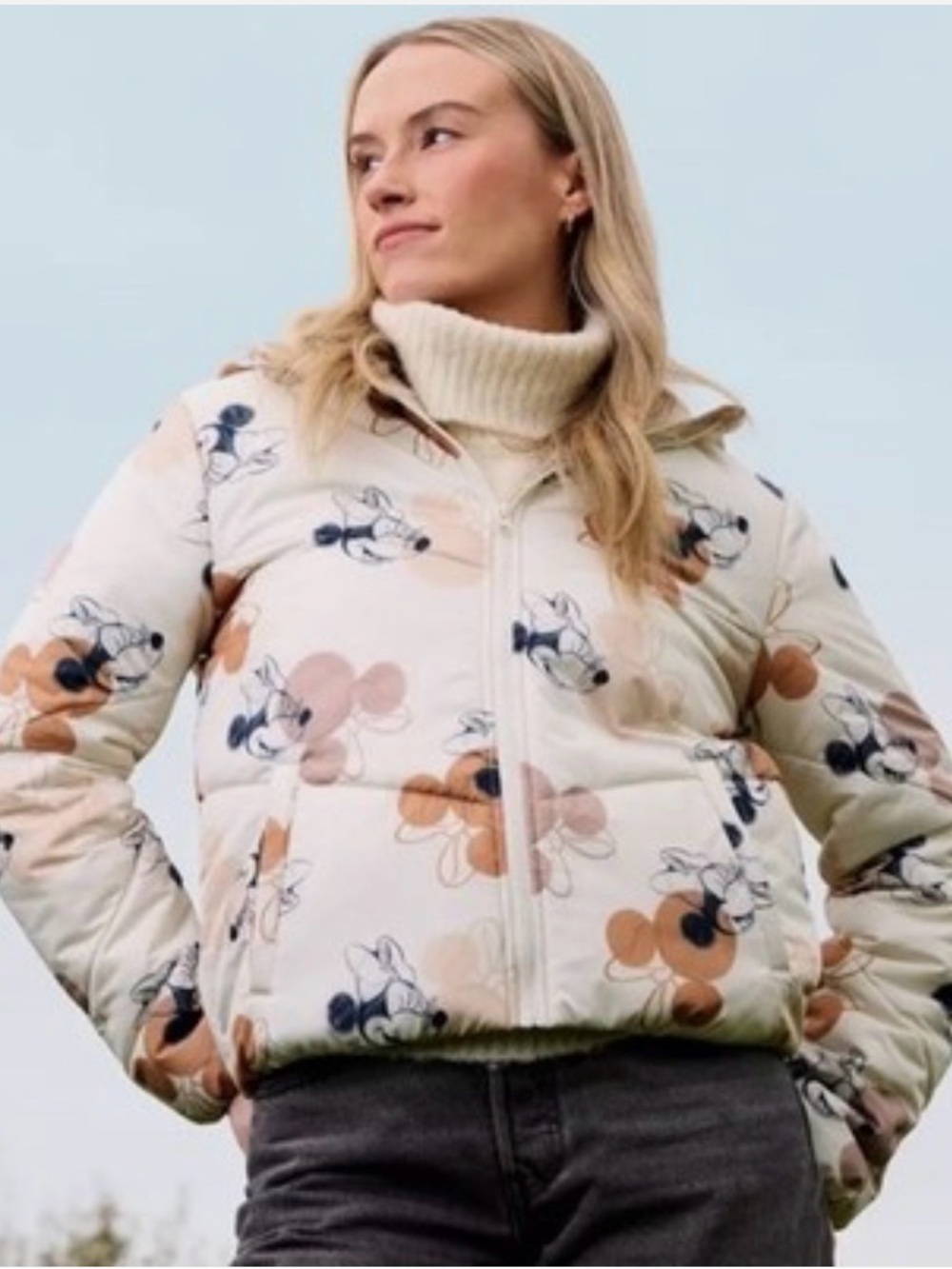 Disney Cream Puffer Minnie Jacket